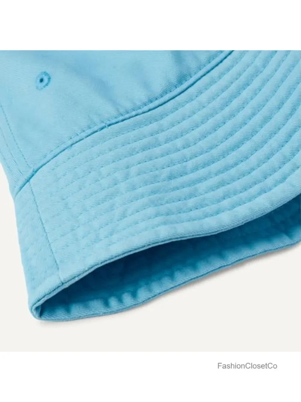 Washed Cotton Bucket Hat with Breathable Eyelets